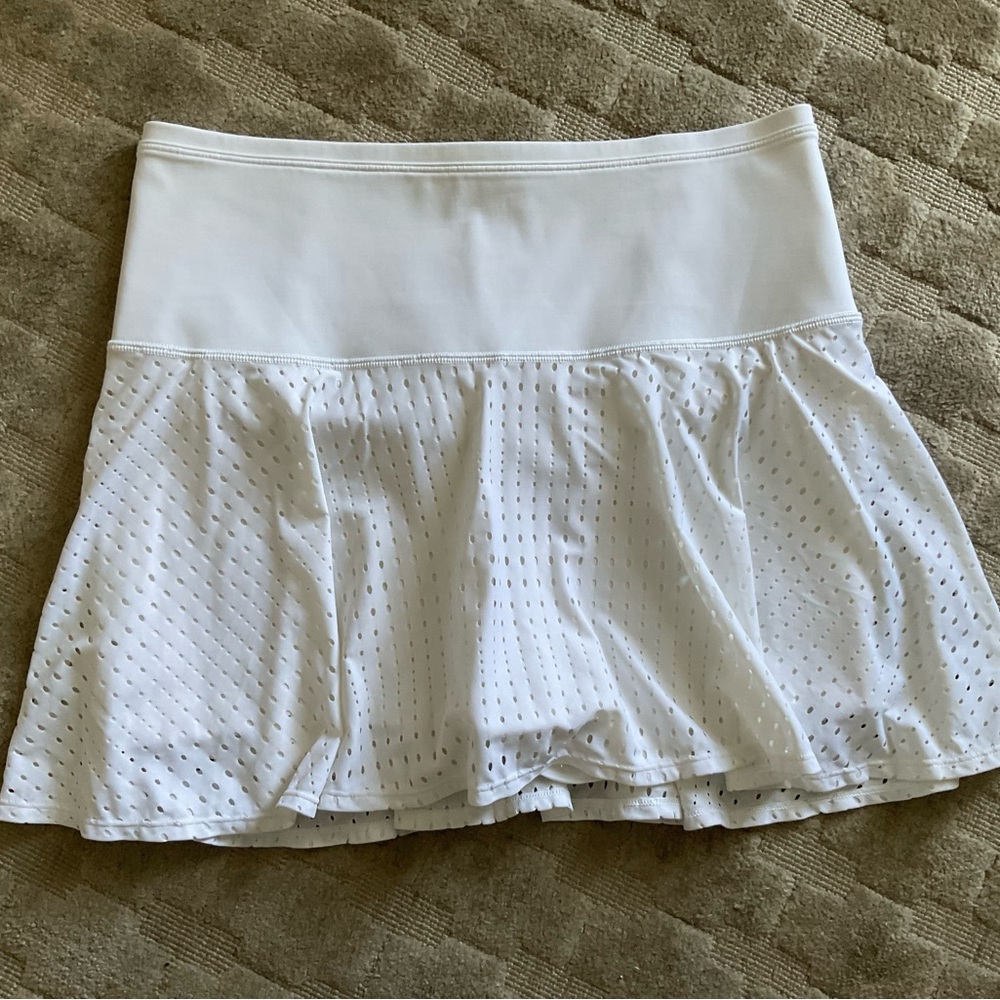 Athleta White A-Game Skort S